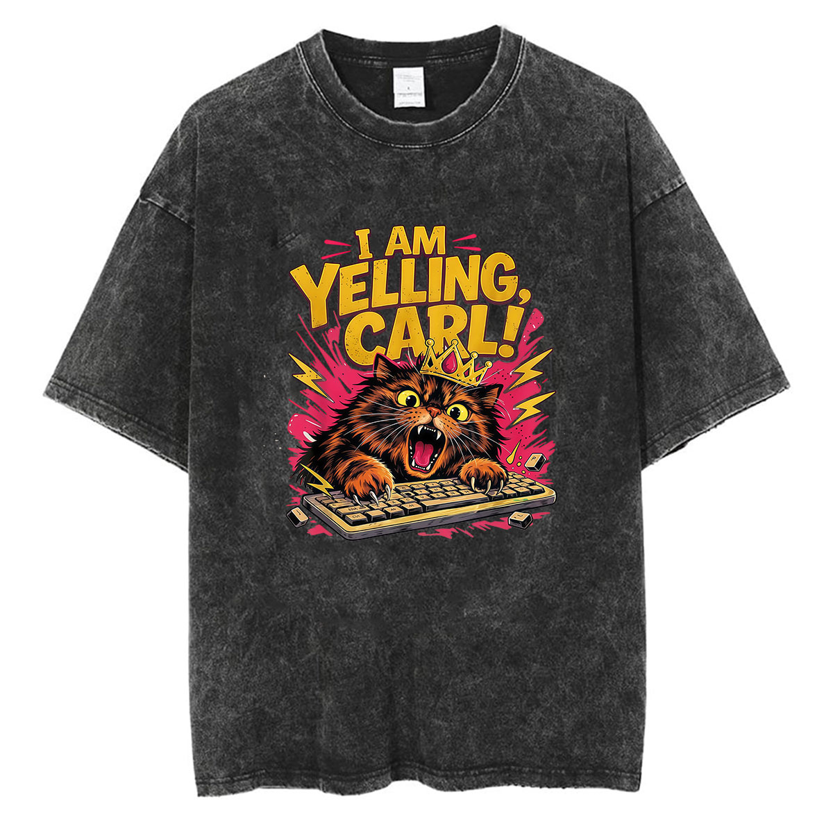 Esports Gaming Shirts - T-shirt vintage lavata con stampa 'I