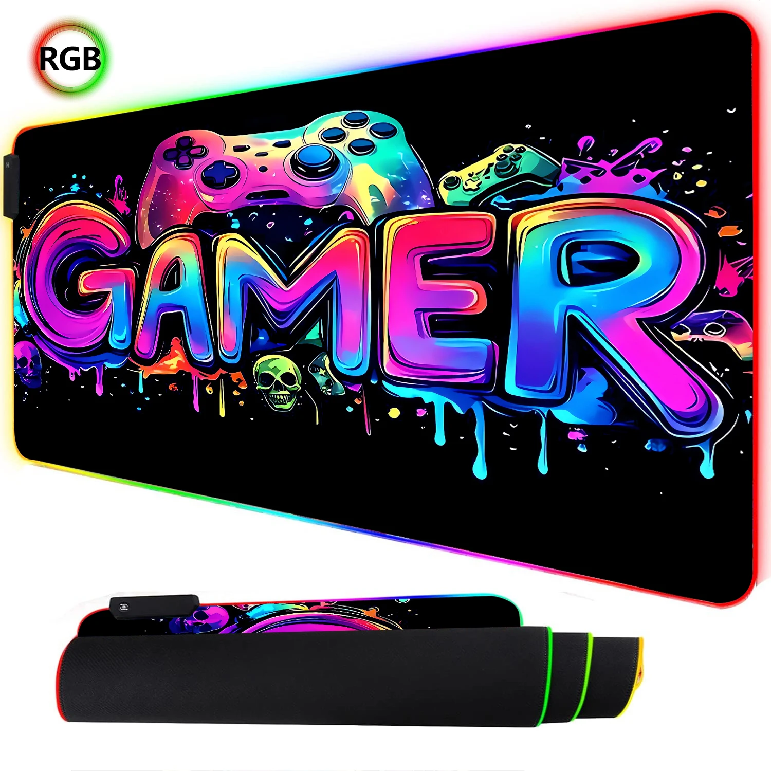 Esports Gaming Stocks - Controller da gioco al neon RGB