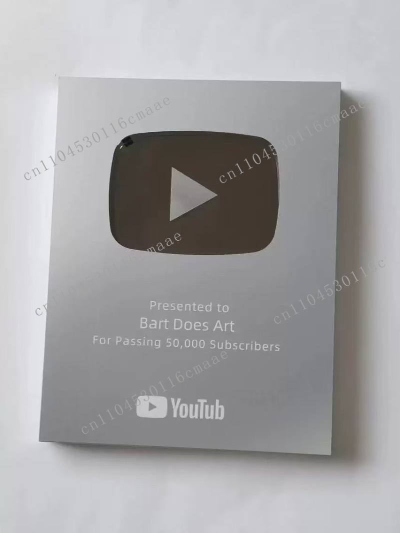 Esports Gaming Trophy - Targa Youtube Pulsante di riproduzione Placca